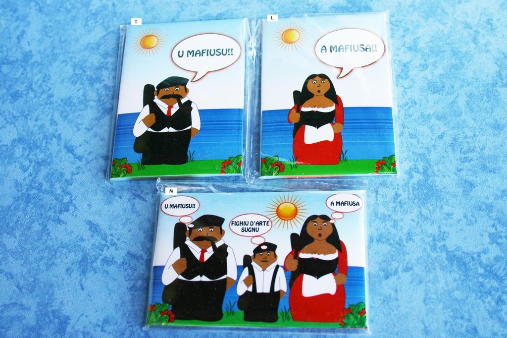 CARTOLINA MAGNETE I MAFIUSI 