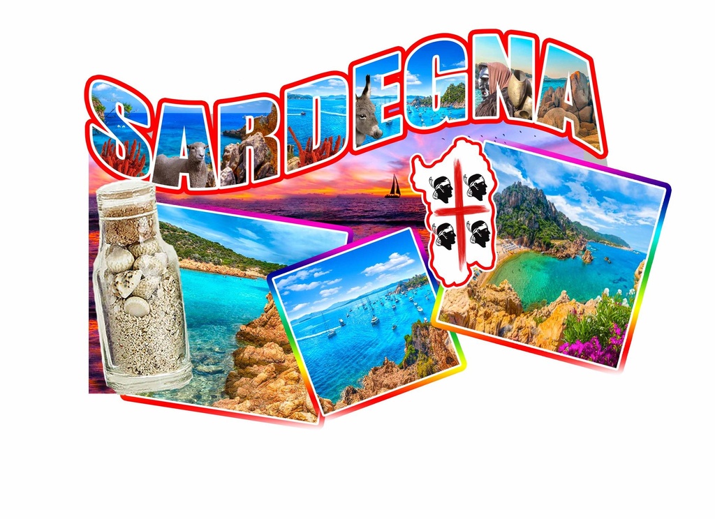 MAGNETE EPOXY SARDEGNA BANDIERA 3 FOTO 