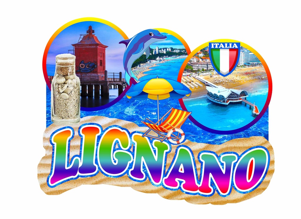 MAGNETE EPOXY BANDIERA LIGNANO 3 FOTO 