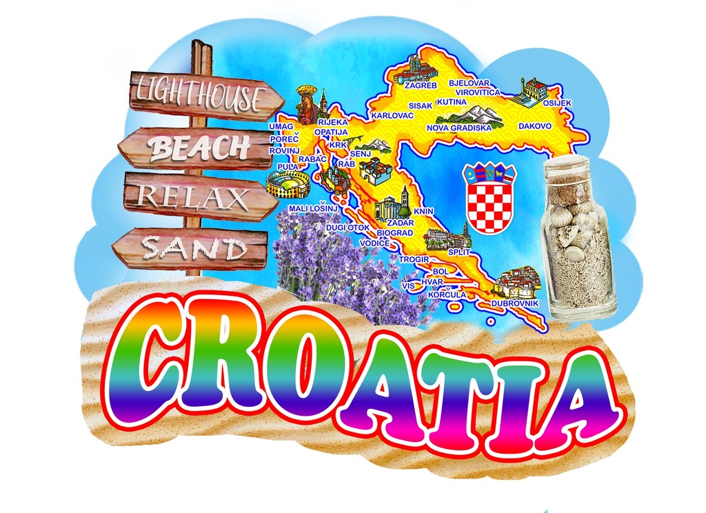 MAGNETE EPOXY SEGNALI CROAZIA 