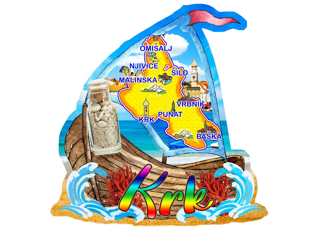 MAGNETE EPOXY BARCA KRK MAPPA 