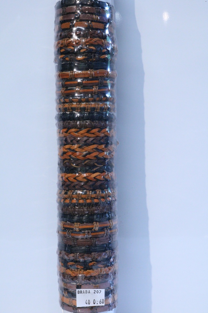 BRACCIALE CUOIO SU TUBO