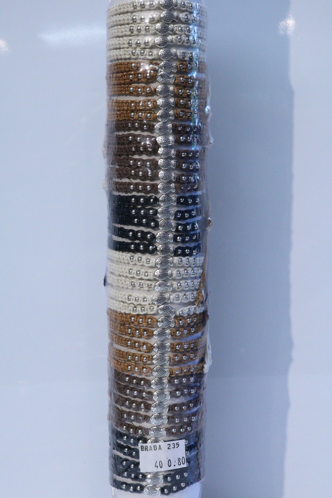 BRACCIALE COCCO E CONCHIGLIA SU TUBO