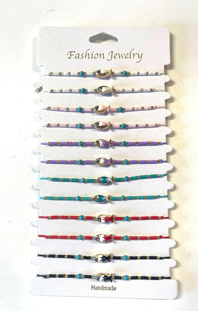 BRACCIALE METALLO E PERLINE