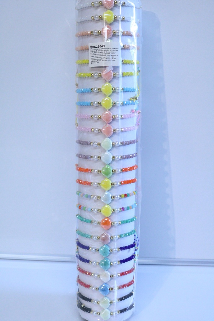 BRACCIALE PERLINE E CERAMICA