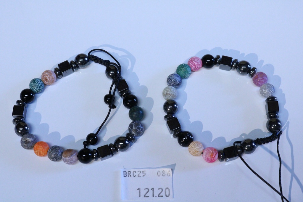 BRACCIALE PIETRA E EMATITE