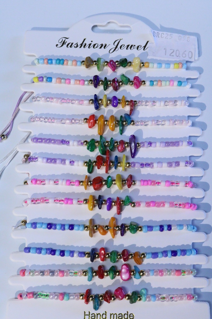 BRACCIALE PERLINE E CONCHIGLIA