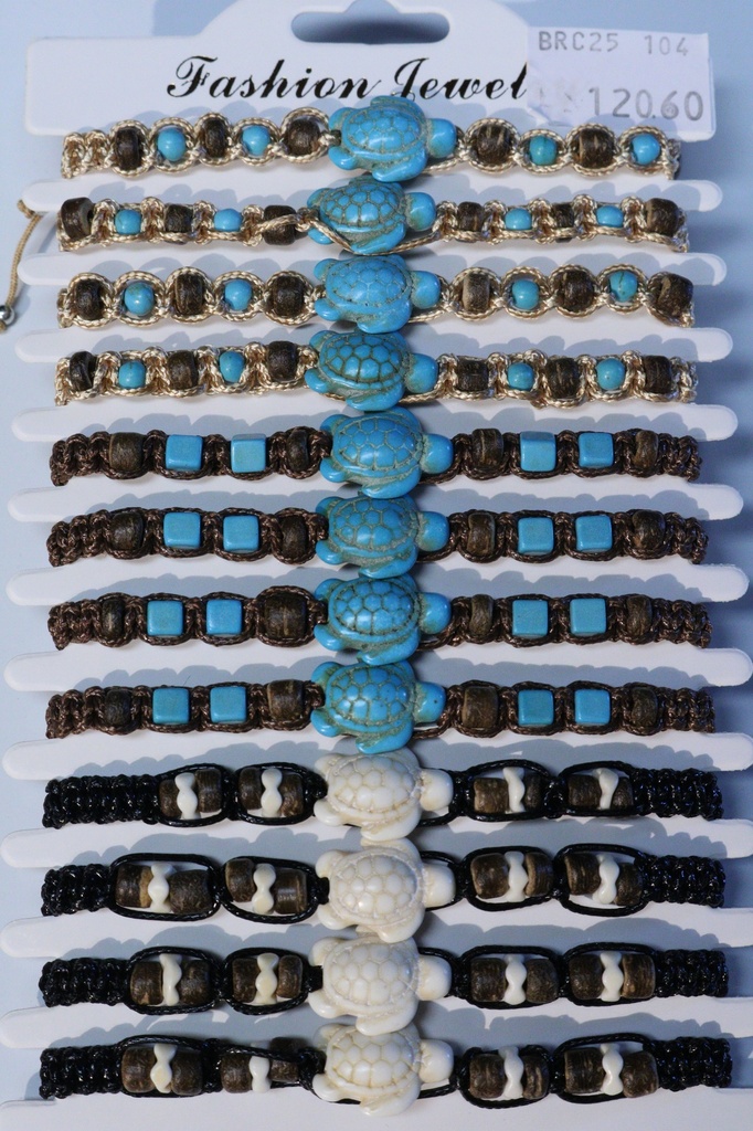 BRACCIALE CORDA, COCCO E RESINA