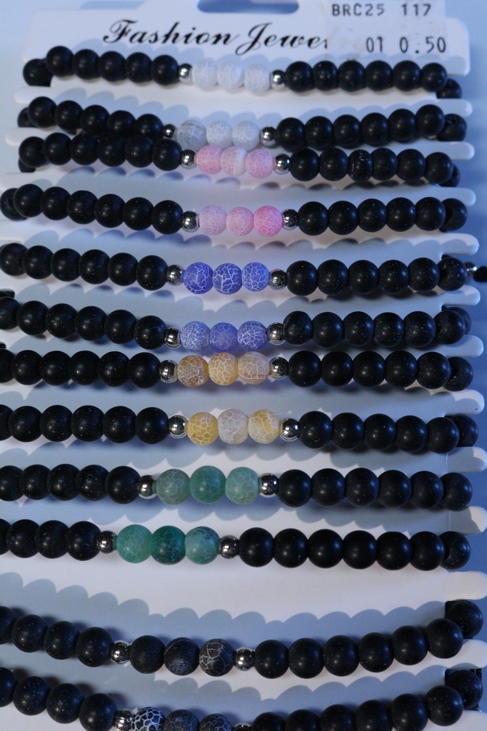 BRACCIALE PIETRA E METALLO