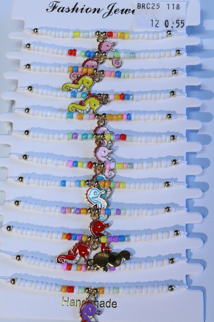 BRACCIALE PERLINE E METALLO