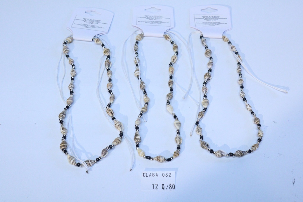 COLLANA PERLINE E CONCHIGLIA