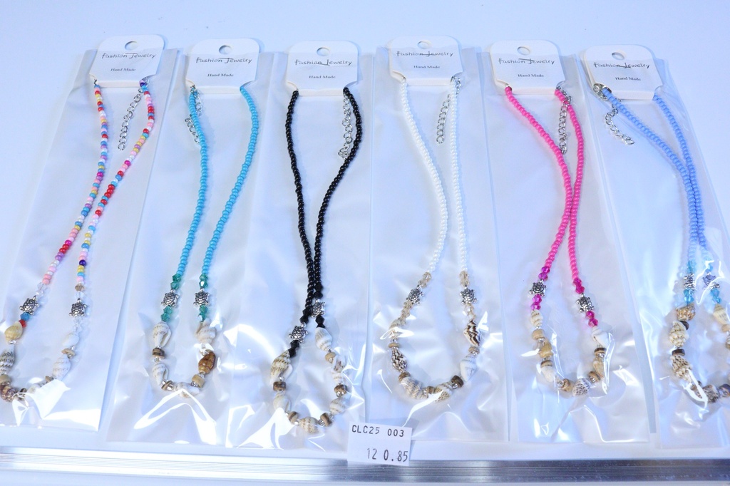 COLLANA PERLINE E CONCHIGLIA