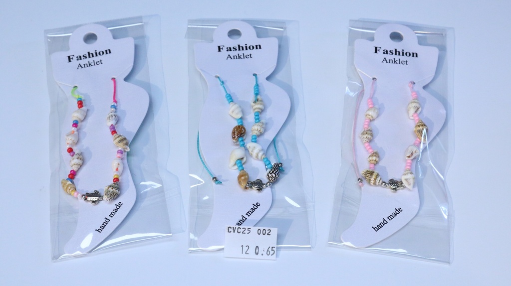 CAVIGLIERA PERLINE E CONCHIGLIA