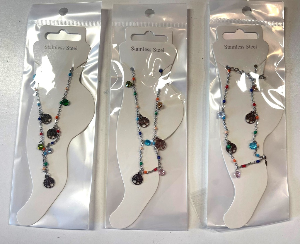 CAVIGLIERA ACCIAIO E PERLINE