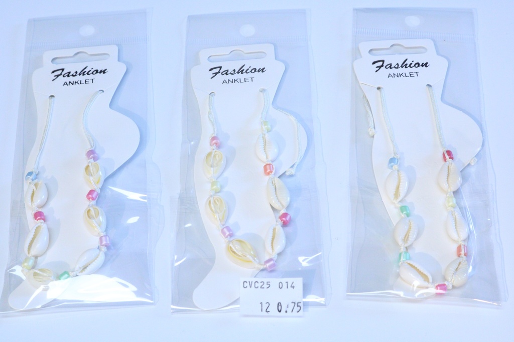 CAVIGLIERA PERLINE E CONCHIGLIA