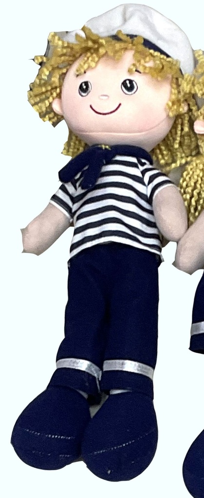 BAMBOLA STOFFA MARINARETTO 30 CM - CF 6 PZ