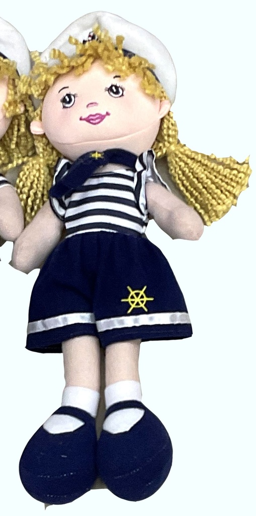 BAMBOLA STOFFA MARINARETTA 30 CM - CF 6 PZ