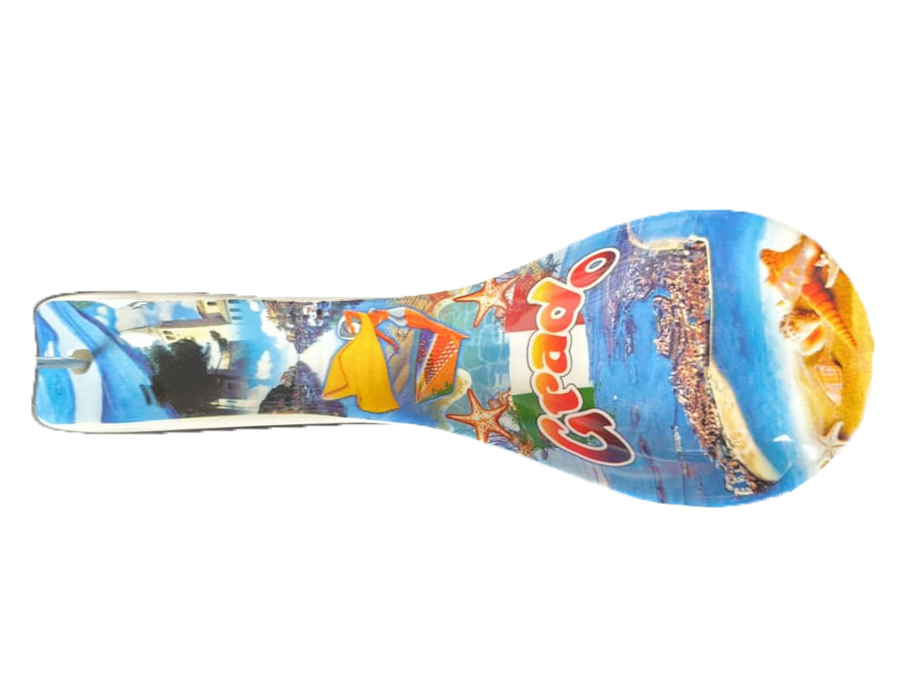 POGGIAMESTOLO CERAMICA 26CM CON DECALCO GRADO E BOX CON FINESTRA