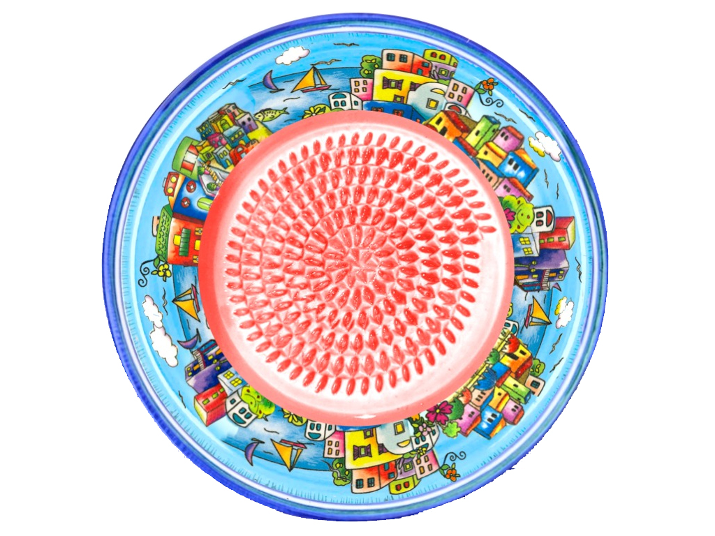 POGGIAMESTOLO CERAMICA 26CM CON DECALCO 3 DISEGNI ASS CON LIMONI E BOX CON FINESTRA (copia)