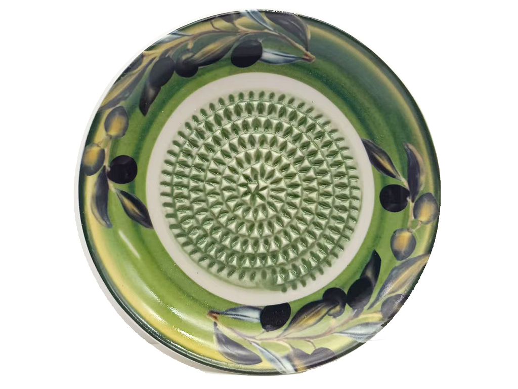 PIATTINO DECORO CERAMICA OLIVE