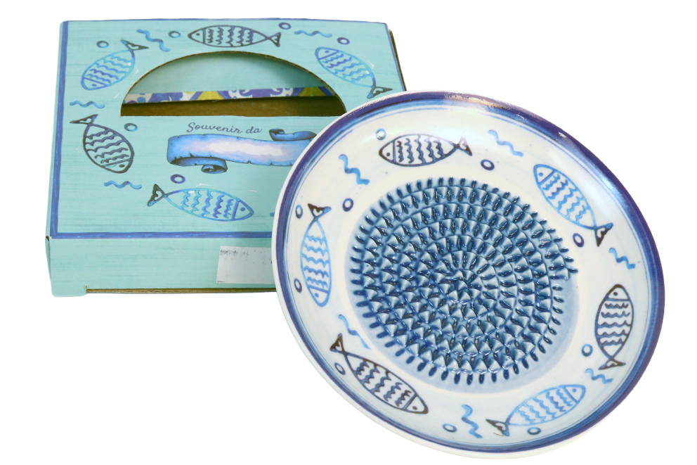 PIATTINO DECORO CERAMICA PESCI