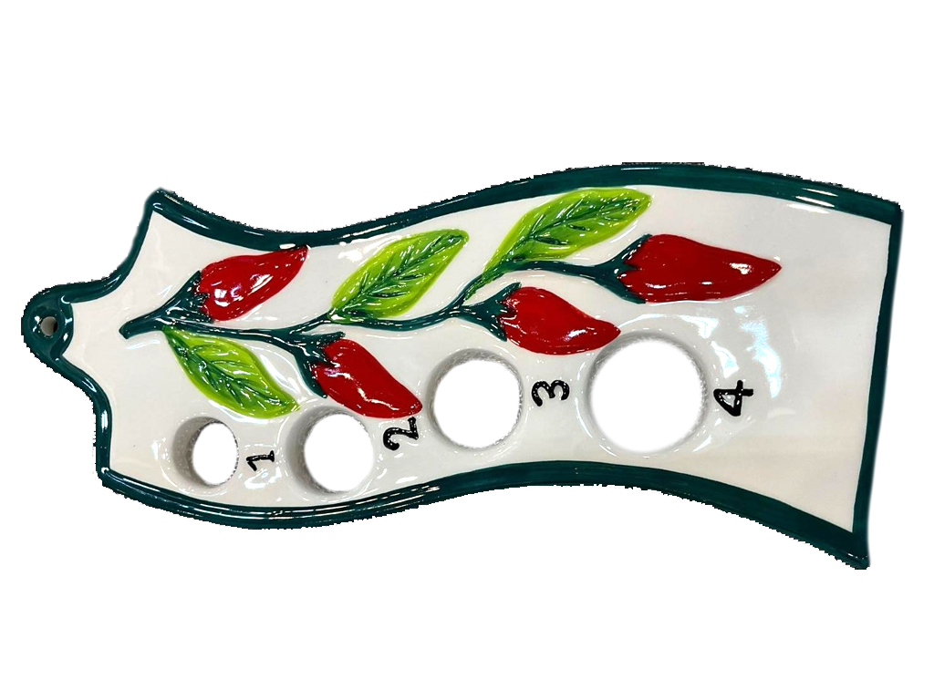 DOSA SPAGHETTI CON PEPERONI A RILIEVO