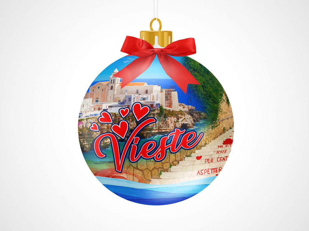 PALLINA DI NATALE IN PLASTICA VIESTE