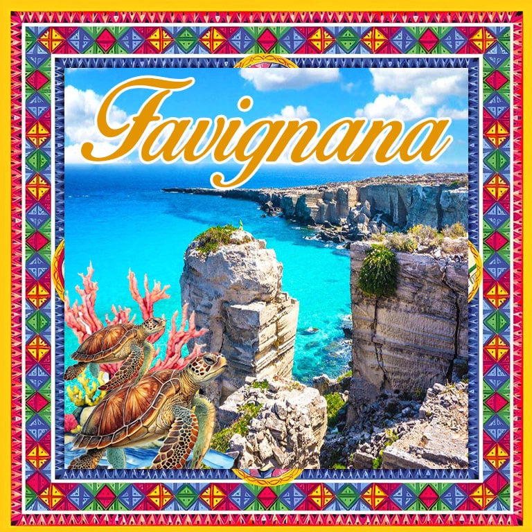 MAGNETE IN MELAMINE FAVIGNANA QUADRATO