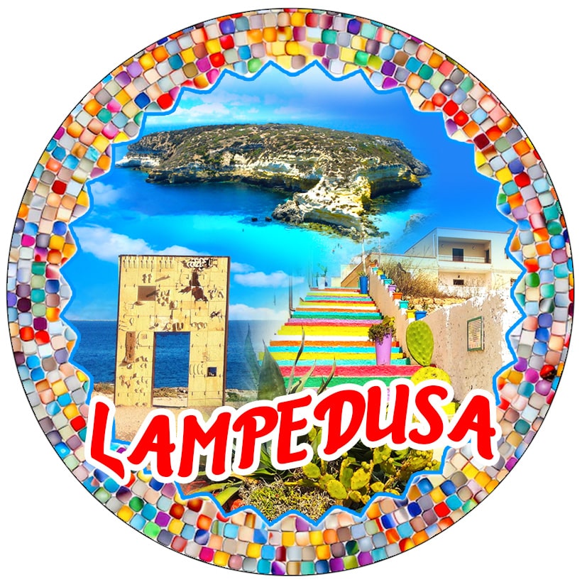 MAGNETE IN MELAMINE LAMPEDUSA TONDO