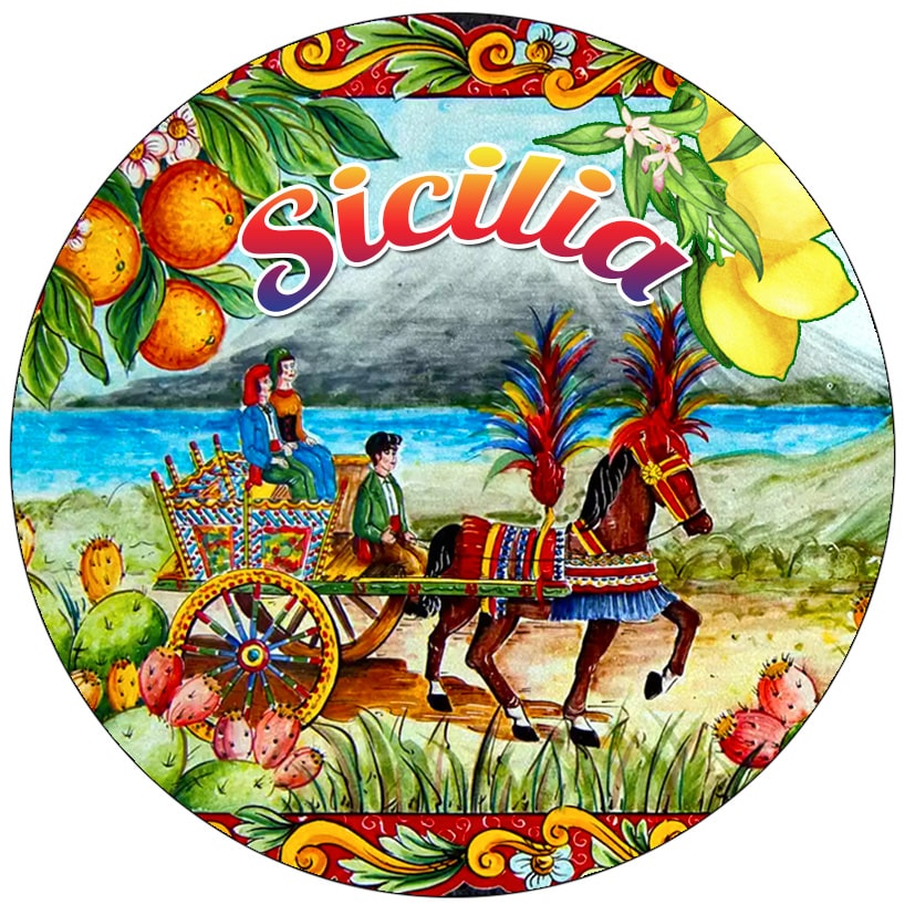 MAGNETE IN MELAMINE SICILIA TONDO