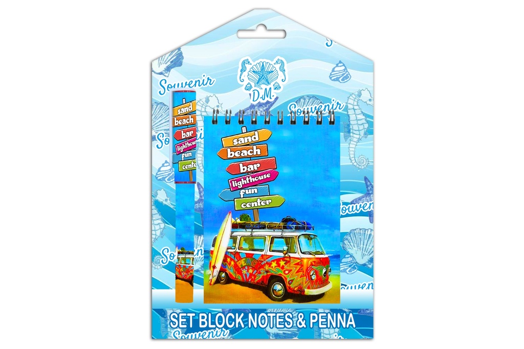 BLOCK NOTES CON STAMPA BUS+CARTELLI