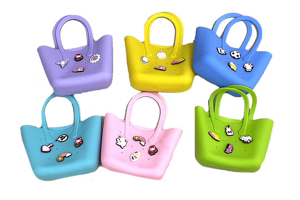 BORSA PLASTICA C/INSERTI 6 COL ASS 24*15*6.5 CM