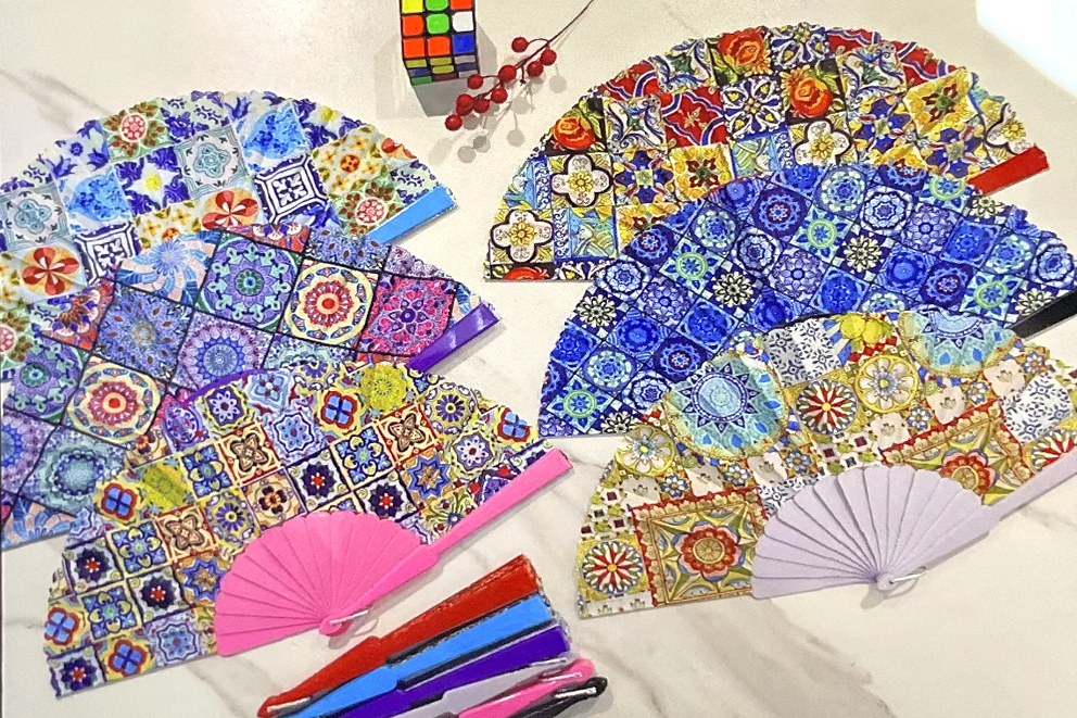 VENTAGLIO PLASTICA MAIOLICHE COL ASS