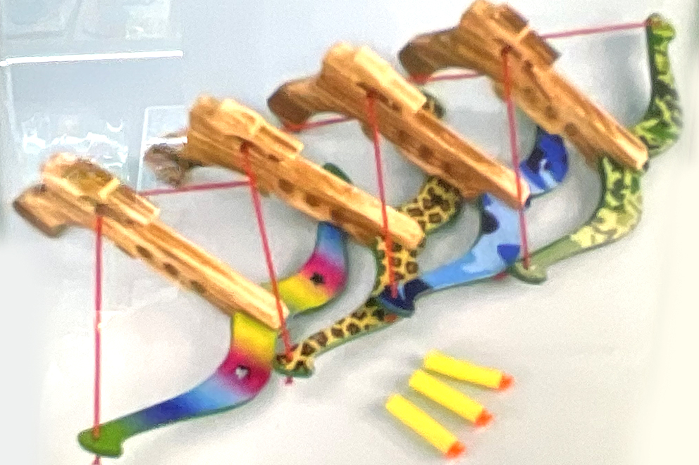 BALESTRA LEGNO COLORI ASS