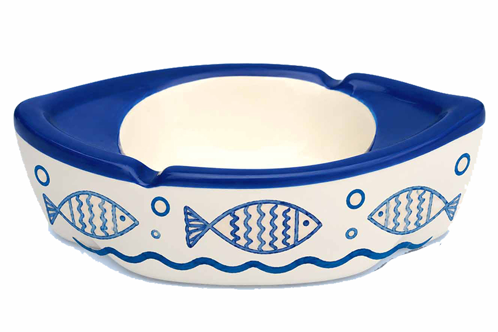 POSACENERE CERAMICA PESCI