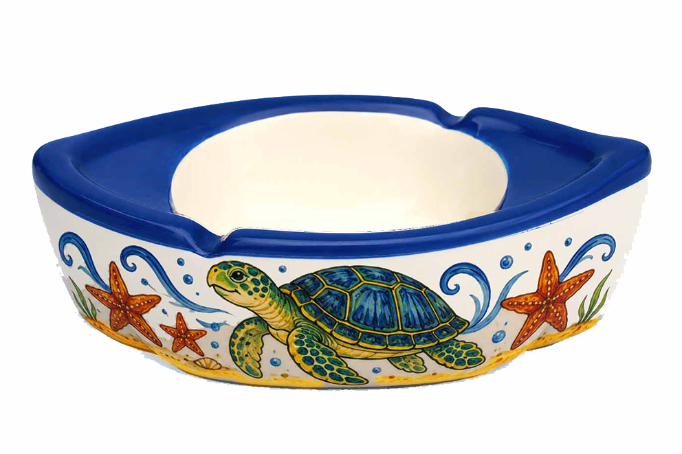 POSACENERE CERAMICA TARTARUGHE