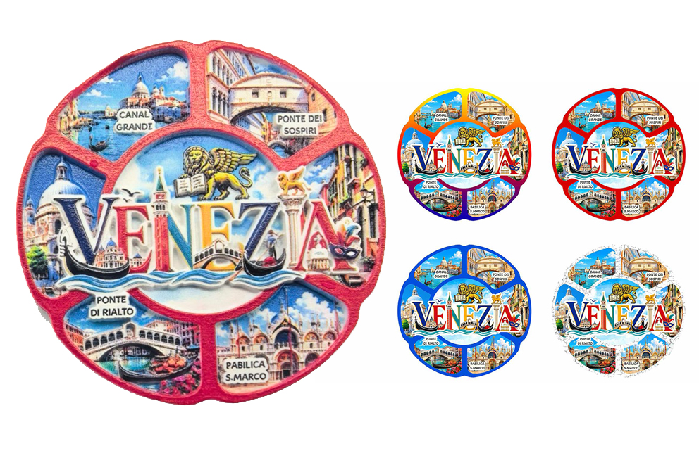 MAGNETE RESINA MULTIVEDUTA 4 COL ASS VENEZIA