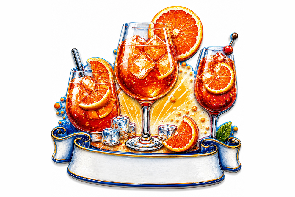 MAGNETE RESINA 3D RILIEVO SPRITZ MULTI