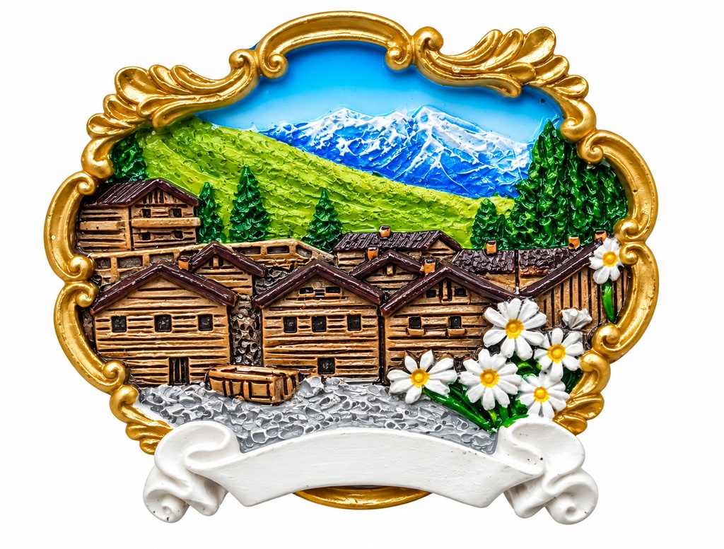 MAGNETE RESINA VEDUTA MONTAGNA