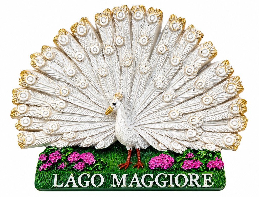 MAGNETE RESINA PAVONE LAGO MAGGIORE