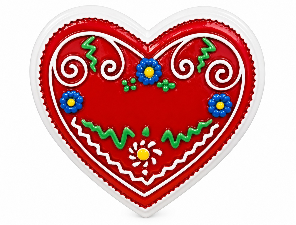 MAGNETE RESINA CUORE ROSSO