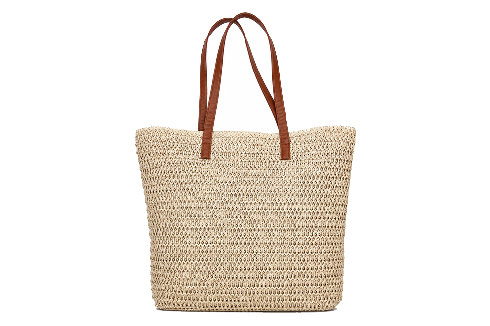 BORSA PAGLIA INTRECCIATA 45*37*12