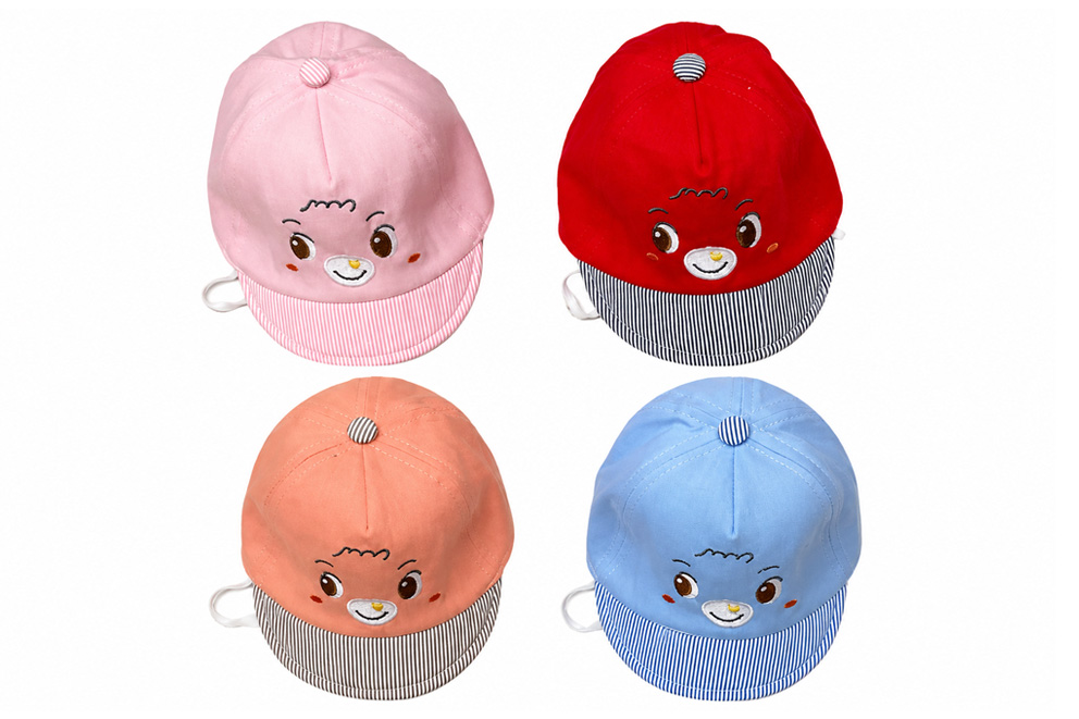 CAPPELLO STOFFA BIMBO 6 MESI COL ASS