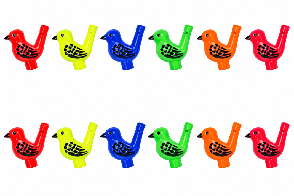 FISCHIETTO PLASTICA UCCELLINO 6 CM