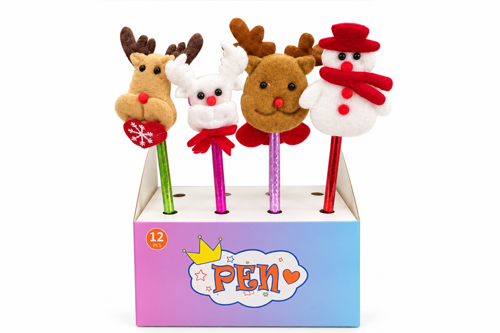 PENNA PLASTICA SOGGETTI NATALE ASS CM 23