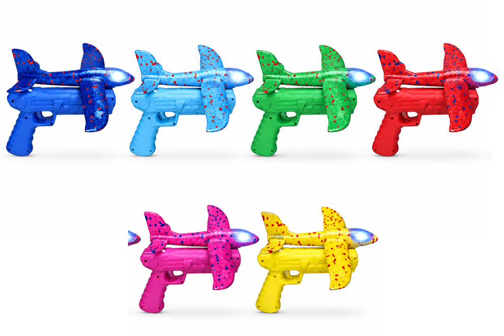 PISTOLA C/AEREO POLISTIROLO 24 CM C/LUCE COL ASS