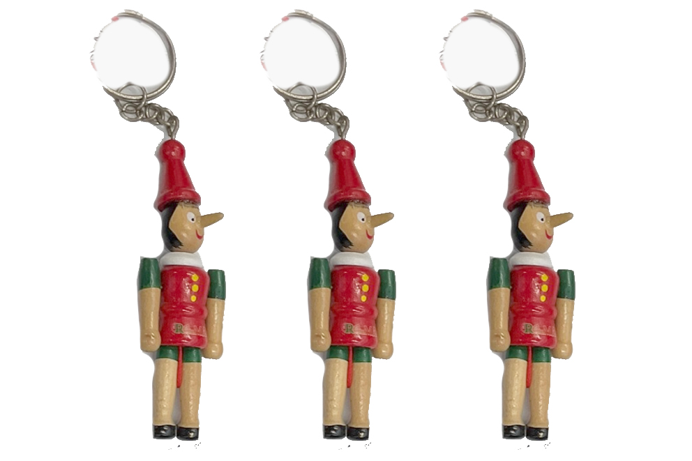 PORTACHIAVI PINOCCHIO LEGNO