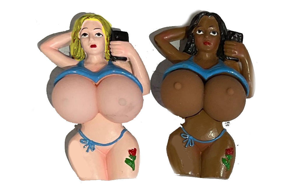MAGNETE RESINA DONNA PARTE GOMMA C/LUCE 2 COL ASS