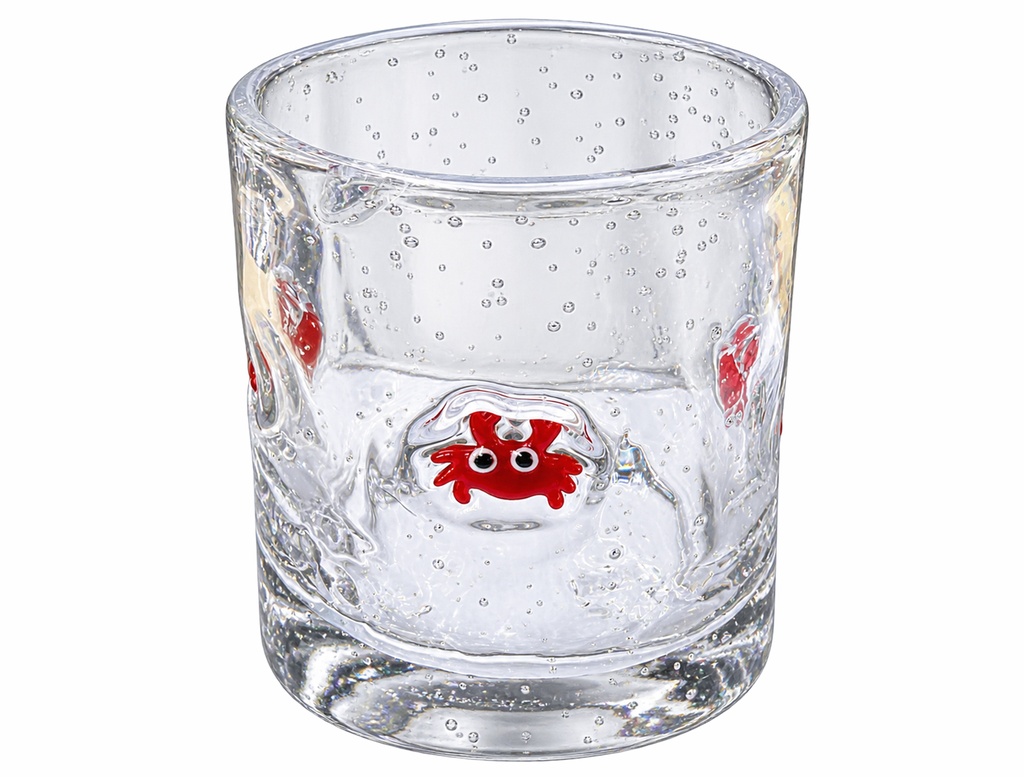 SHOT GLASS VETRO BOLLE C/GRANCHIO